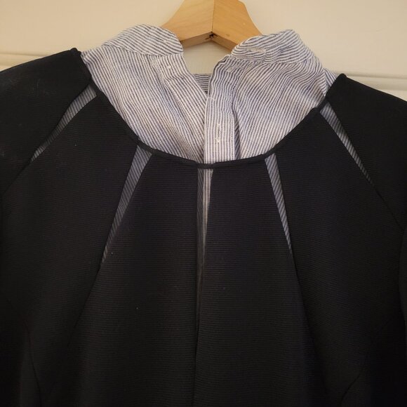 Badgley Mischka Formal Navy Blue Dress Size 14 - Picture 4 of 6